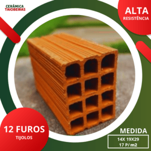Tijolos 12 furos ceramica taiobeiras mg norte